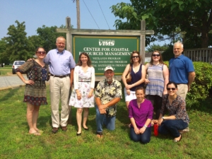 STAC and CRC staff visit to VIMS campus in June 2015; before Dixon knew shed'd be a student there.